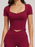 Second Skin Scoop-Neck Tee