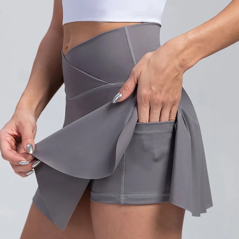 Women Pleated sports Skort With Pockets